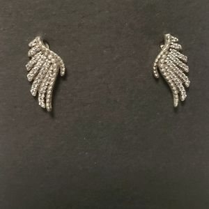 Pandora Feather Stud Earrings